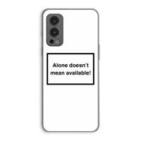 Alone: OnePlus Nord 2 5G Transparant Hoesje - thumbnail