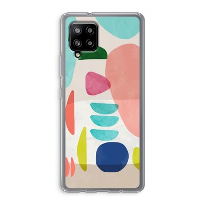 Bold Rounded Shapes: Samsung Galaxy A42 5G Transparant Hoesje
