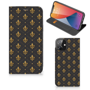 iPhone 12 | iPhone 12 Pro Hoesje met Magneet Franse Lelie