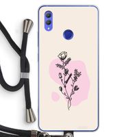 Roses are red: Honor Note 10 Transparant Hoesje met koord
