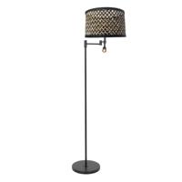 Steinhauer LeeslampStang zwart met bamboe kap - 3717ZW