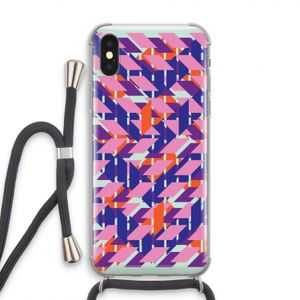 Skew Blush 3: iPhone XS Transparant Hoesje met koord