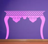 Sticker woning vintage tafel