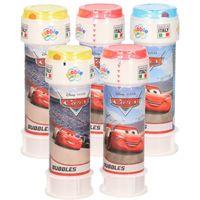 24x Disney Cars bellenblaas flesjes met bal spelletje in dop 60 ml voor kinderen - thumbnail