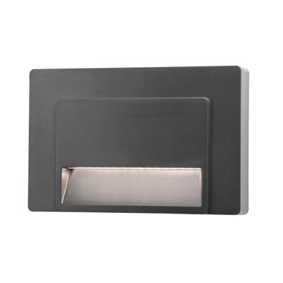 Lyora WandlampLuton rechthoek 12,5cm grijs - 8403626