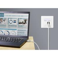Renkforce RF-5266146 RJ45 Netwerkkabel, patchkabel CAT 6A S/FTP 10.00 m Grijs Slimline, Flexibel, Snagless, Vlambestendig 1 stuk(s) - thumbnail