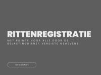 Rittenregistratie (Paperback)