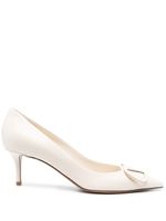 Valentino Garavani escarpins VLOGO 75 mm en cuir - Blanc