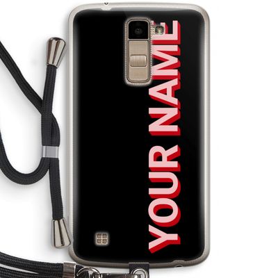 Namecase: LG K10 (2016) Transparant Hoesje met koord