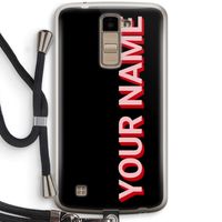 Namecase: LG K10 (2016) Transparant Hoesje met koord