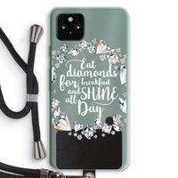 Diamonds: Pixel 5a 5G Transparant Hoesje met koord