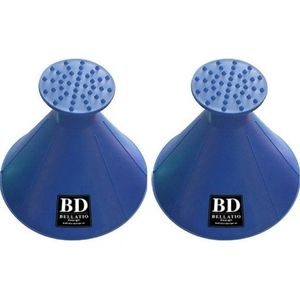 2x Ronde multifunctionele autoraam ijskrabber blauw