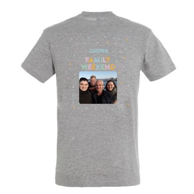 T-shirt voor mannen bedrukken - Grijs - XL