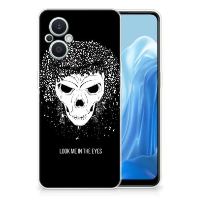 Silicone Back Case OPPO Reno8 Lite Skull Hair Silicone Back Case OPPO Reno8 Lite Skull Hair