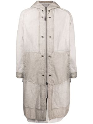 Boris Bidjan Saberi veste à effet délavé - Gris