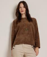 rib velvet top met ketting rib velvet top met ketting