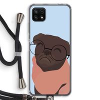 Ludo: Samsung Galaxy A22 5G Transparant Hoesje met koord