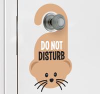 Deursticker muis niet storen