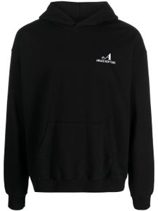 Awake NY hoodie en coton à logo brodé - Noir