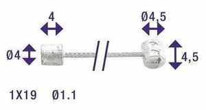 Elvedes derailleurkabel 2.25m nexus / / (6400)