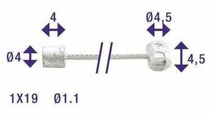 Elvedes Derailleurkabel 2.25m Nexus / / (6400)