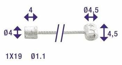 Elvedes derailleurkabel 2.25m nexus / / (6400)