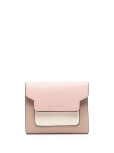 Marni porte-monnaie à design colour block - Rose