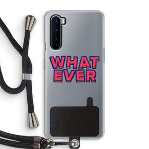 Whatever: OnePlus Nord Transparant Hoesje met koord