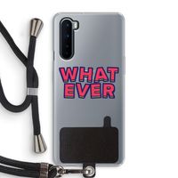 Whatever: OnePlus Nord Transparant Hoesje met koord