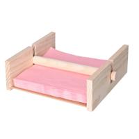 CM Servettenhouder - Vierkant - hout - naturel - 21 x 19 x 7 cm