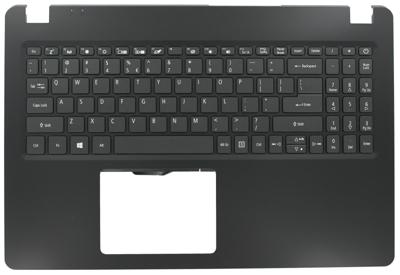 ACER laptop toetsenbord qwerty us + top cover - zwart