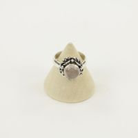 Zilveren Ring met Rozenkwarts Maat 16,5 - Model 2 (Sterling Zilver 925)