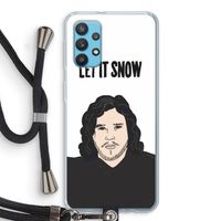 Let It Snow: Samsung Galaxy A32 4G Transparant Hoesje met koord