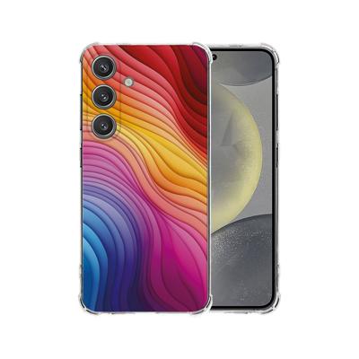 Samsung Galaxy S25 Plus Hoesje - Regenboog TPU Antishock