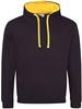 Just JH003 Varsity Hoodie - Jet Black/Gold - XS