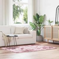 Hoogpolig vloerkleed NAVARRA 120x170 cm polyester stoffig roze