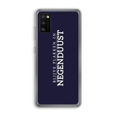 Blijve plakken in Negenduust: Samsung Galaxy A41 Transparant Hoesje
