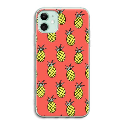 Ananas: iPhone 11 Transparant Hoesje