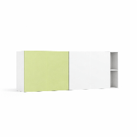 Horizontale kledingkast 4 deurs voor boven je opklapbed