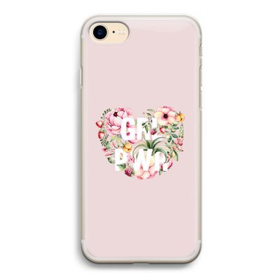 GRL PWR Flower: iPhone 7 Transparant Hoesje