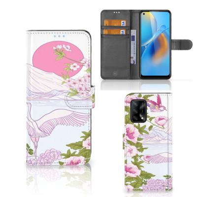 OPPO A74 4G | Telefoonhoesje | Met pasjeshouder | Bird Standing