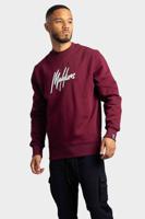 Malelions Duo Essentials Sweater Heren Donkerrood - Maat XS - Kleur: Rood | Soccerfanshop