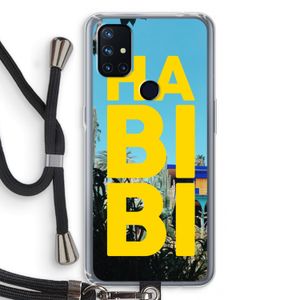 Habibi Majorelle : OnePlus Nord N10 5G Transparant Hoesje met koord