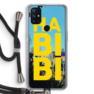 Habibi Majorelle : OnePlus Nord N10 5G Transparant Hoesje met koord