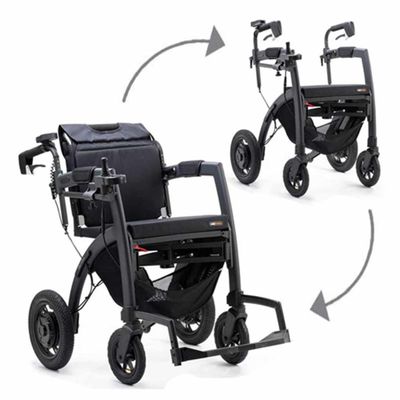 Rollz Motion Electric - Elektrische rolstoel & Rollator in één | Opvouwbaar | Kleur: Zwart | 2010RE0001