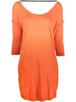 Diesel robe en coton à col rond - Orange