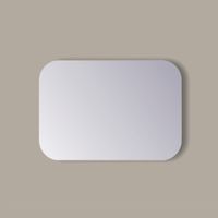 Spiegel Rechthoek Sanicare Q-Mirrors Afgeronde Hoeken 60x120 cm PP Geslepen Incl. Ophanging - thumbnail