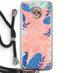 Tropisch: Motorola Moto G6 Transparant Hoesje met koord