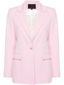 Maje blazer boutonné à revers pointus - Rose