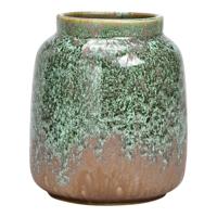 Vaas van porselein Groen/Taupe (B/H/D) 13x16x13cm
